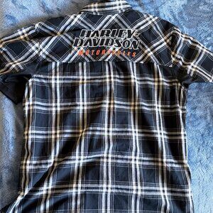 Harley Davidson Motorcycles Short sleeve button up shirt